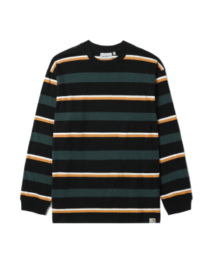 Carhartt WIP 标签缝饰条纹 T 恤