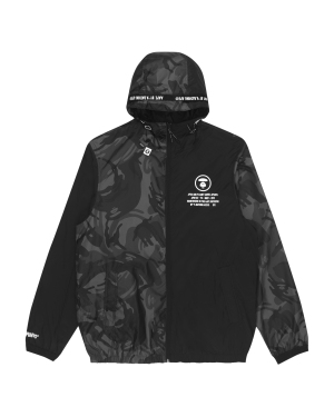 Aape 迷彩拼接连帽夹克